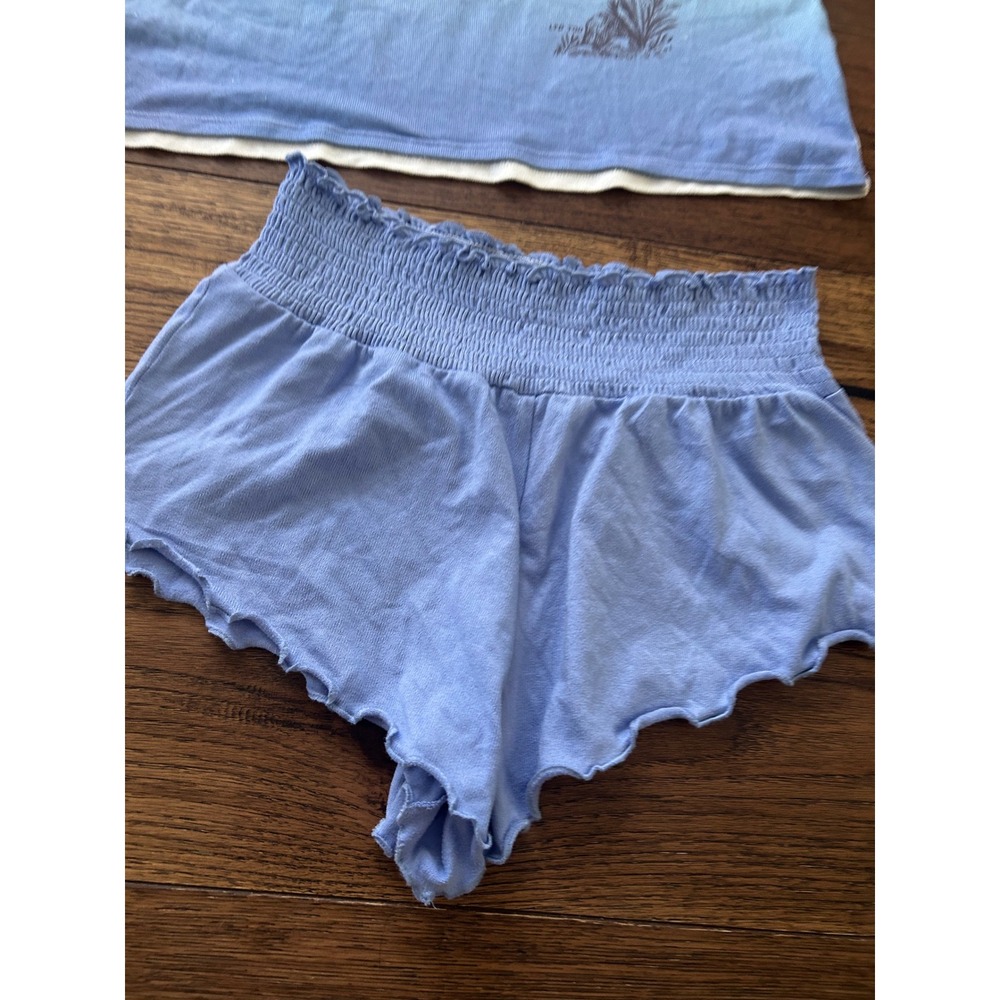 Limited Too Girls Blue Ombre Paradise Dreams Pajama Set Tank and Shorts XL 16/18 - Picture 2 of 6
